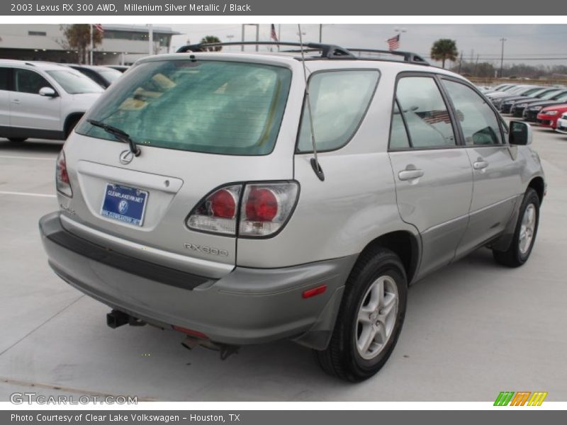 Millenium Silver Metallic / Black 2003 Lexus RX 300 AWD