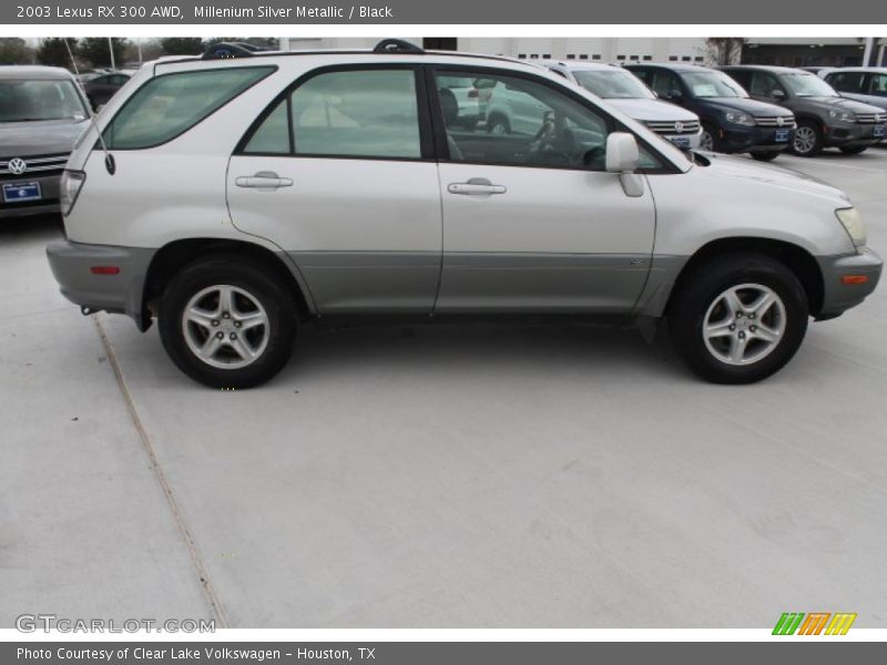 Millenium Silver Metallic / Black 2003 Lexus RX 300 AWD