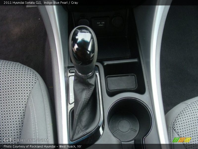 Indigo Blue Pearl / Gray 2011 Hyundai Sonata GLS