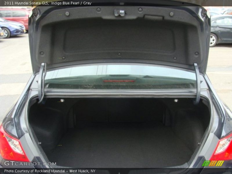 Indigo Blue Pearl / Gray 2011 Hyundai Sonata GLS