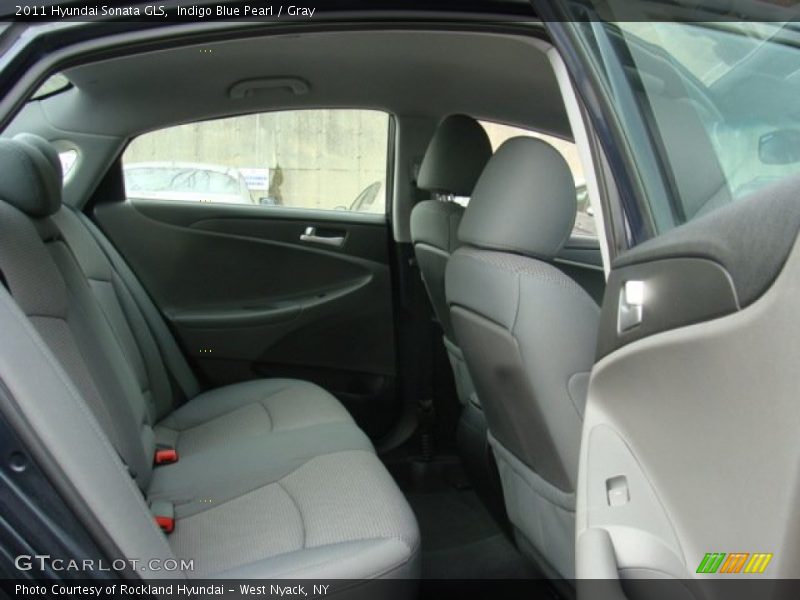 Indigo Blue Pearl / Gray 2011 Hyundai Sonata GLS