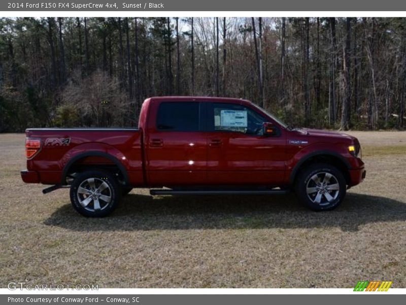 Sunset / Black 2014 Ford F150 FX4 SuperCrew 4x4