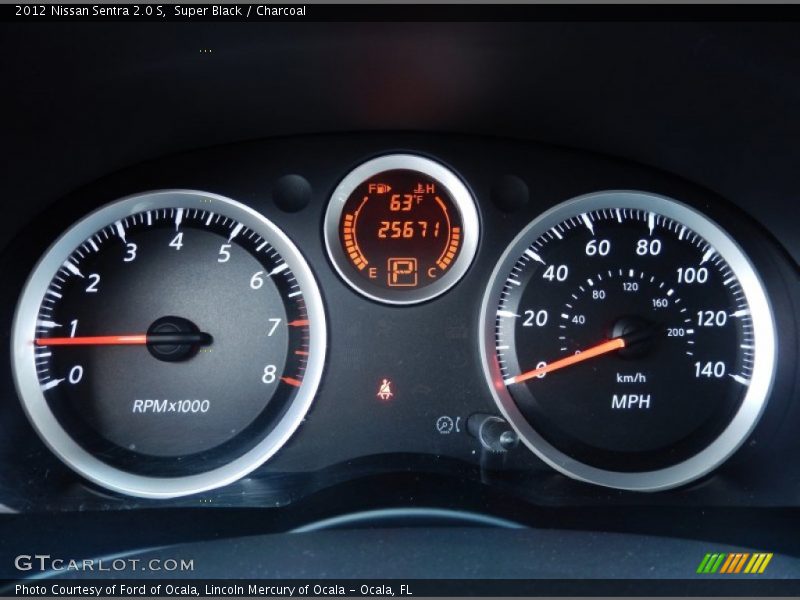 Super Black / Charcoal 2012 Nissan Sentra 2.0 S