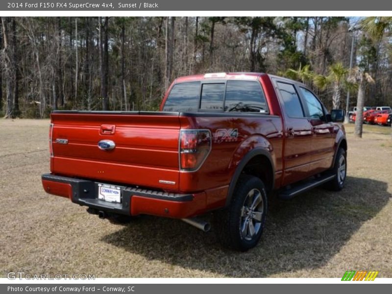 Sunset / Black 2014 Ford F150 FX4 SuperCrew 4x4