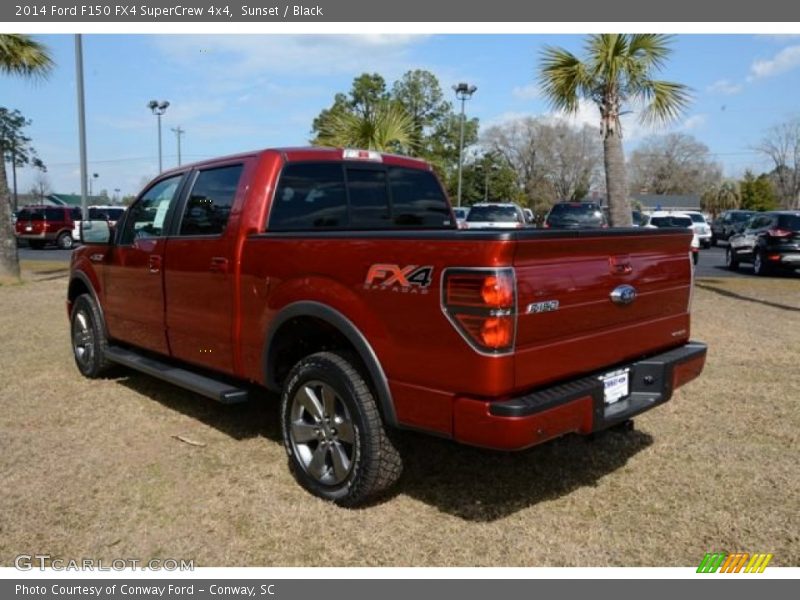 Sunset / Black 2014 Ford F150 FX4 SuperCrew 4x4
