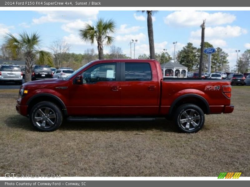 Sunset / Black 2014 Ford F150 FX4 SuperCrew 4x4