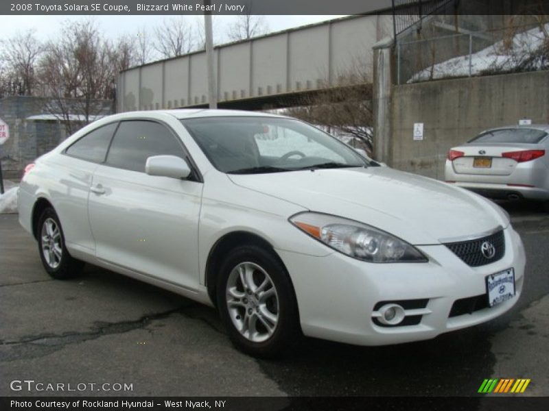 Blizzard White Pearl / Ivory 2008 Toyota Solara SE Coupe