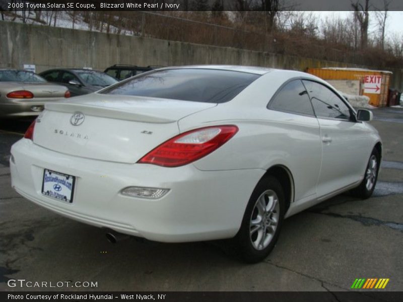 Blizzard White Pearl / Ivory 2008 Toyota Solara SE Coupe