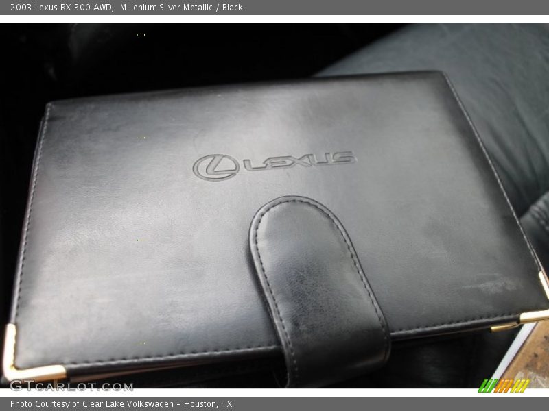 Millenium Silver Metallic / Black 2003 Lexus RX 300 AWD