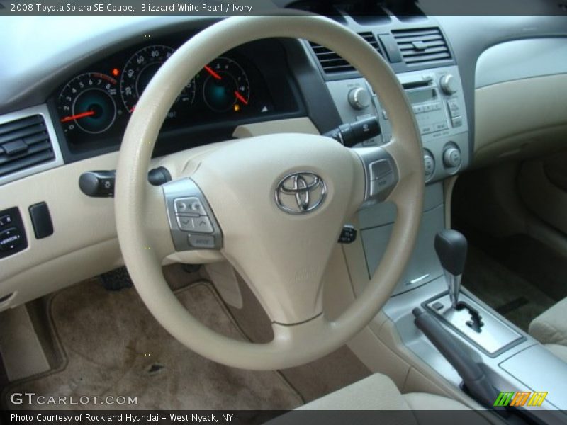 Blizzard White Pearl / Ivory 2008 Toyota Solara SE Coupe