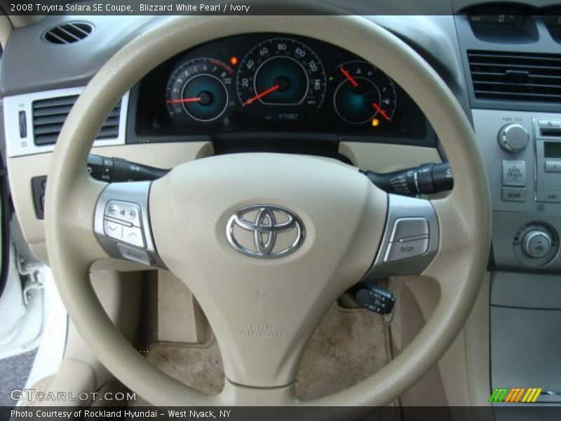 Blizzard White Pearl / Ivory 2008 Toyota Solara SE Coupe