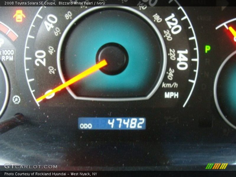 Blizzard White Pearl / Ivory 2008 Toyota Solara SE Coupe