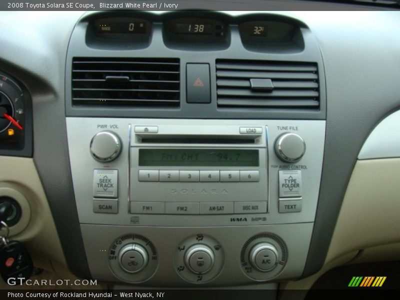 Blizzard White Pearl / Ivory 2008 Toyota Solara SE Coupe