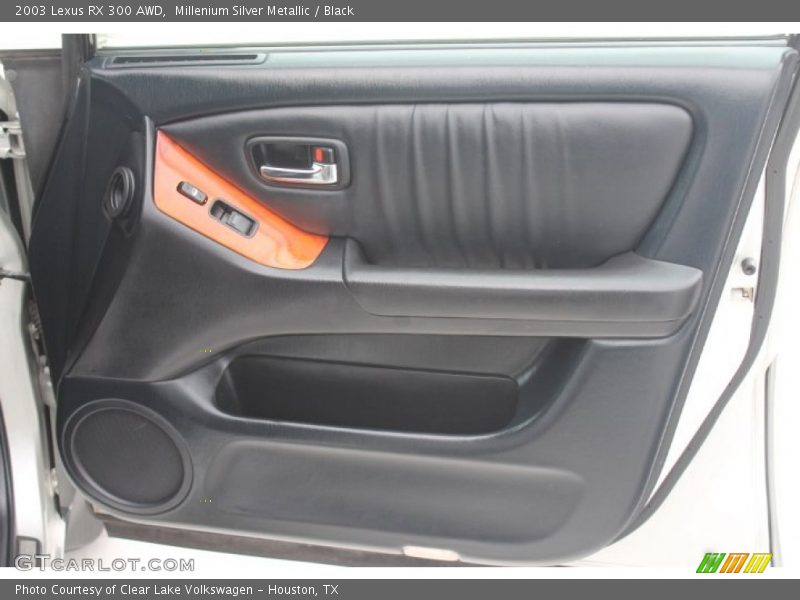 Millenium Silver Metallic / Black 2003 Lexus RX 300 AWD