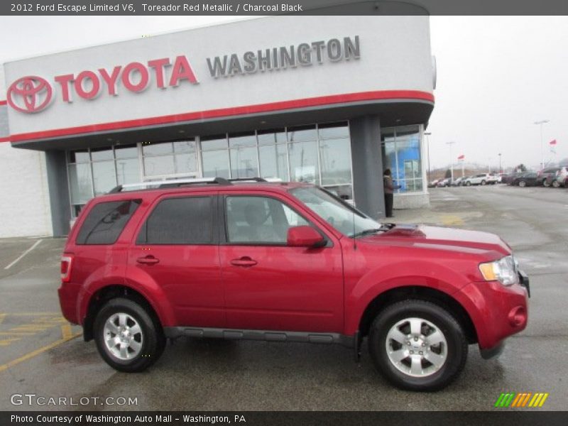 Toreador Red Metallic / Charcoal Black 2012 Ford Escape Limited V6