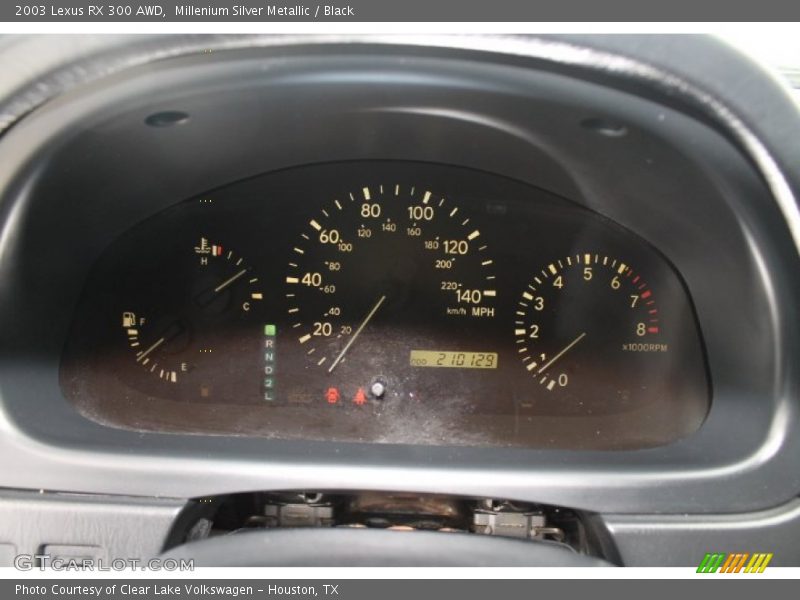 Millenium Silver Metallic / Black 2003 Lexus RX 300 AWD