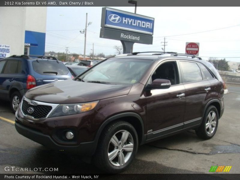 Dark Cherry / Black 2012 Kia Sorento EX V6 AWD