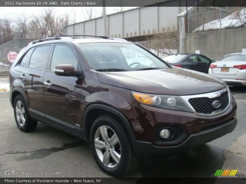 Dark Cherry / Black 2012 Kia Sorento EX V6 AWD