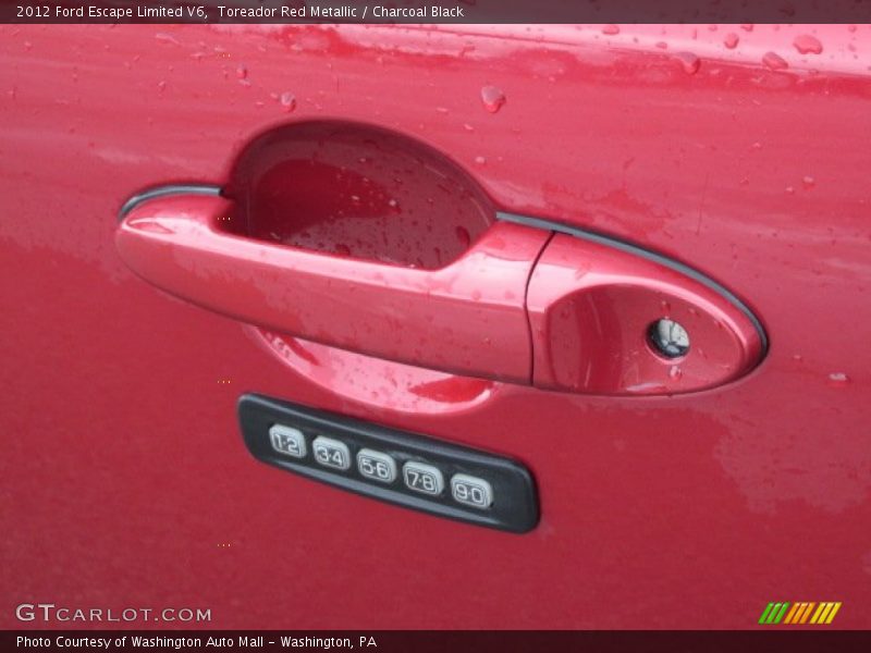 Toreador Red Metallic / Charcoal Black 2012 Ford Escape Limited V6