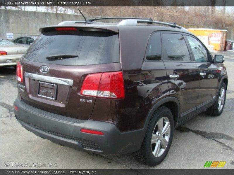 Dark Cherry / Black 2012 Kia Sorento EX V6 AWD