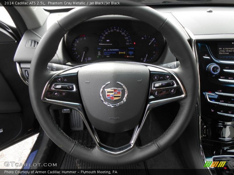 Phantom Gray Metallic / Jet Black/Jet Black 2014 Cadillac ATS 2.5L