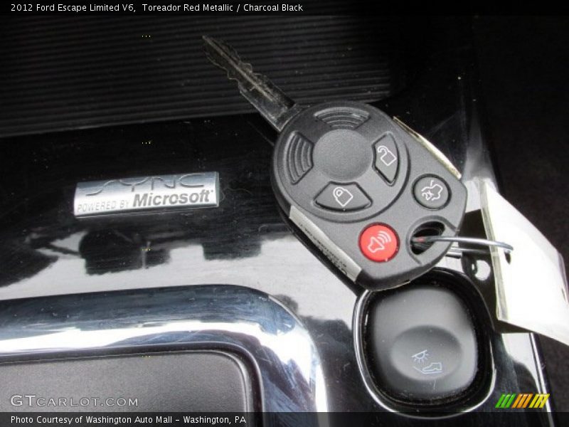 Toreador Red Metallic / Charcoal Black 2012 Ford Escape Limited V6
