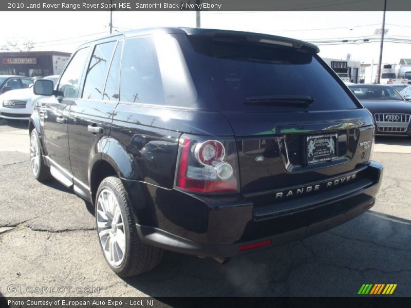 Santorini Black / Ivory/Ebony 2010 Land Rover Range Rover Sport HSE