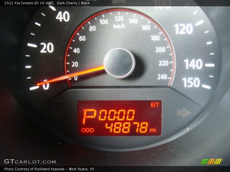 Dark Cherry / Black 2012 Kia Sorento EX V6 AWD