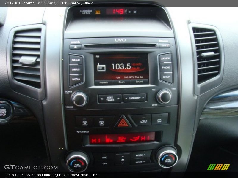 Dark Cherry / Black 2012 Kia Sorento EX V6 AWD