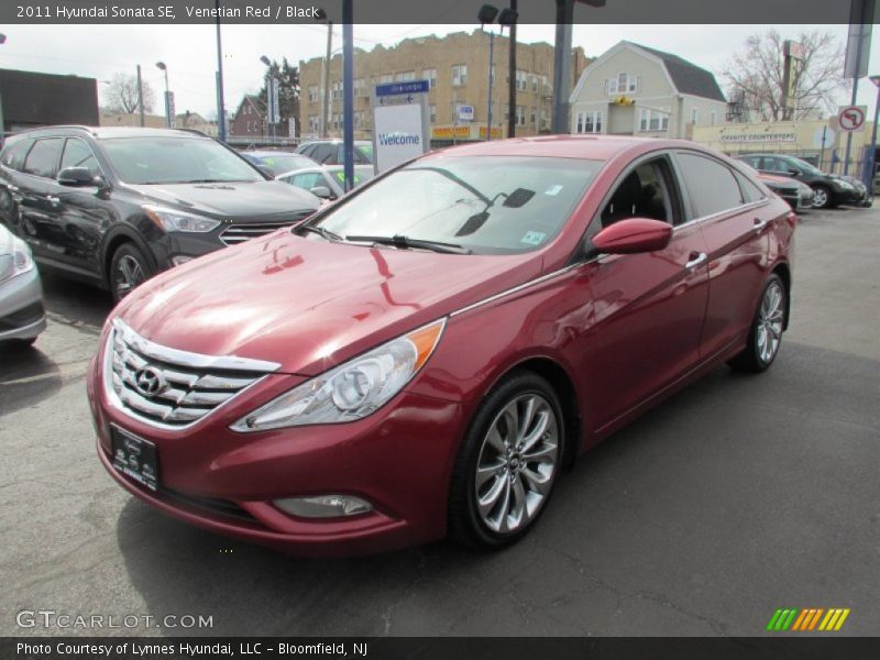 Venetian Red / Black 2011 Hyundai Sonata SE