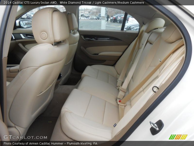 Rear Seat of 2014 CTS Luxury Sedan AWD