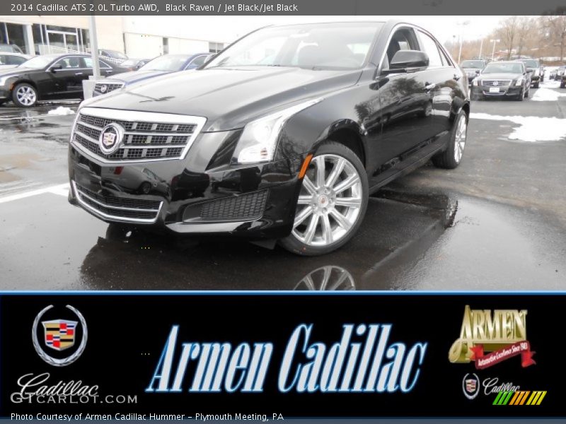 Black Raven / Jet Black/Jet Black 2014 Cadillac ATS 2.0L Turbo AWD
