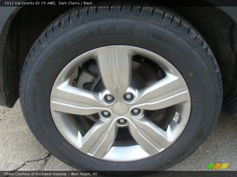 Dark Cherry / Black 2012 Kia Sorento EX V6 AWD