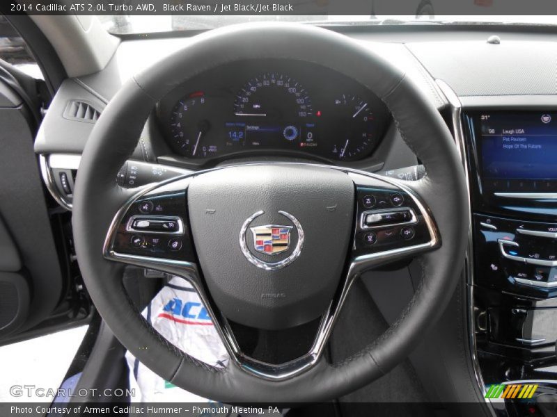 Black Raven / Jet Black/Jet Black 2014 Cadillac ATS 2.0L Turbo AWD