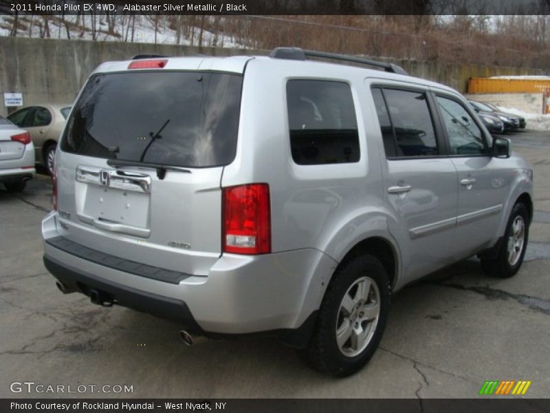 Alabaster Silver Metallic / Black 2011 Honda Pilot EX 4WD