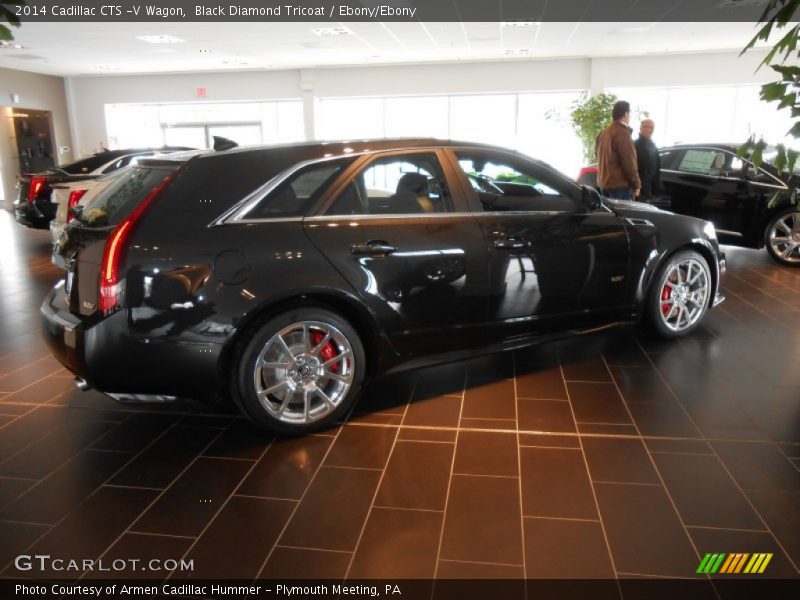 Black Diamond Tricoat / Ebony/Ebony 2014 Cadillac CTS -V Wagon