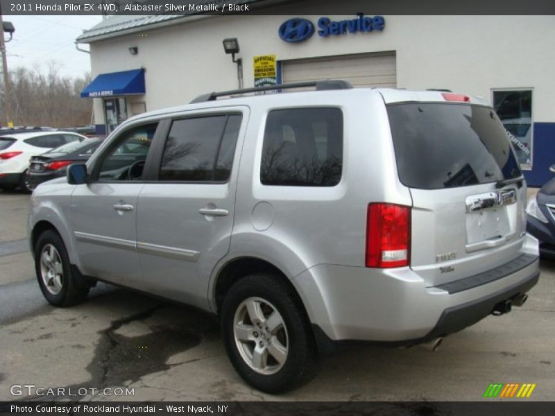 Alabaster Silver Metallic / Black 2011 Honda Pilot EX 4WD