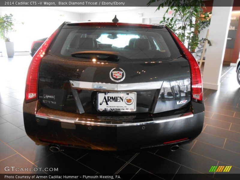 Black Diamond Tricoat / Ebony/Ebony 2014 Cadillac CTS -V Wagon