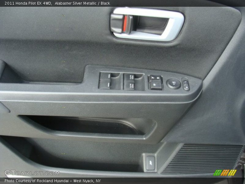 Alabaster Silver Metallic / Black 2011 Honda Pilot EX 4WD