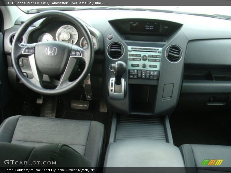 Alabaster Silver Metallic / Black 2011 Honda Pilot EX 4WD