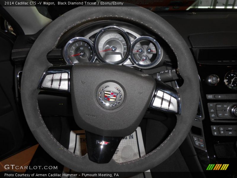 Black Diamond Tricoat / Ebony/Ebony 2014 Cadillac CTS -V Wagon