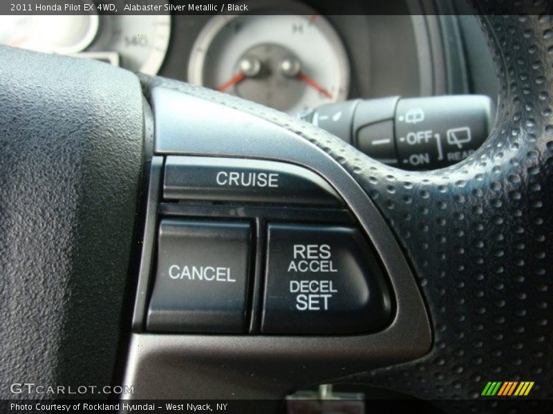 Alabaster Silver Metallic / Black 2011 Honda Pilot EX 4WD