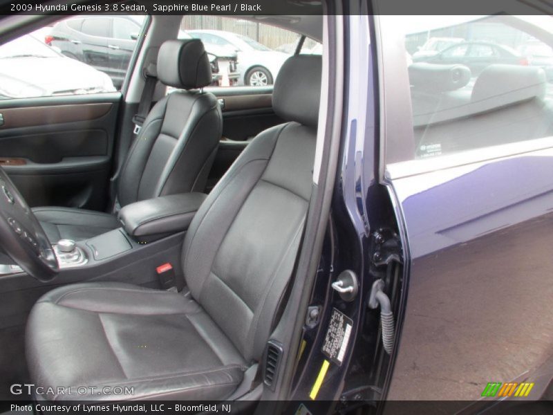 Sapphire Blue Pearl / Black 2009 Hyundai Genesis 3.8 Sedan
