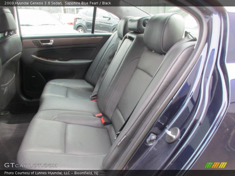 Sapphire Blue Pearl / Black 2009 Hyundai Genesis 3.8 Sedan