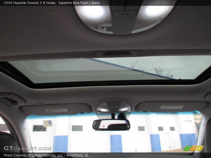 Sapphire Blue Pearl / Black 2009 Hyundai Genesis 3.8 Sedan