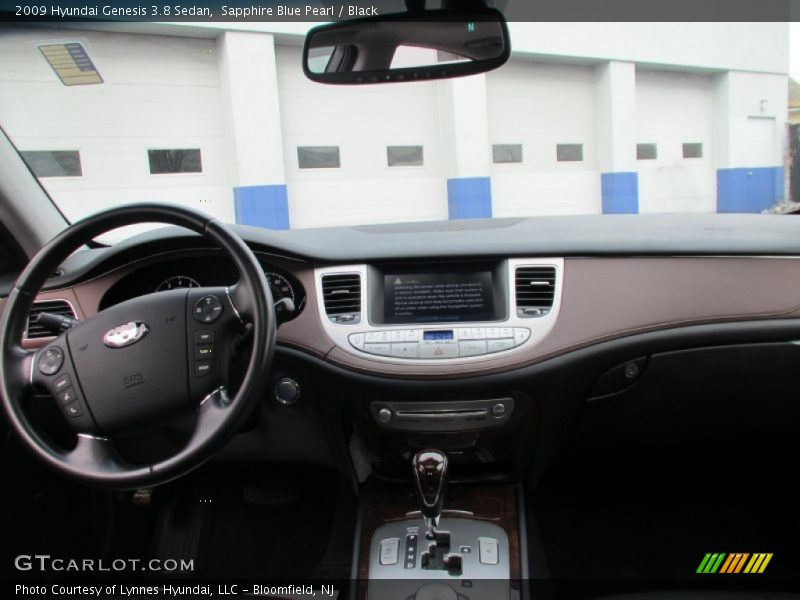 Sapphire Blue Pearl / Black 2009 Hyundai Genesis 3.8 Sedan
