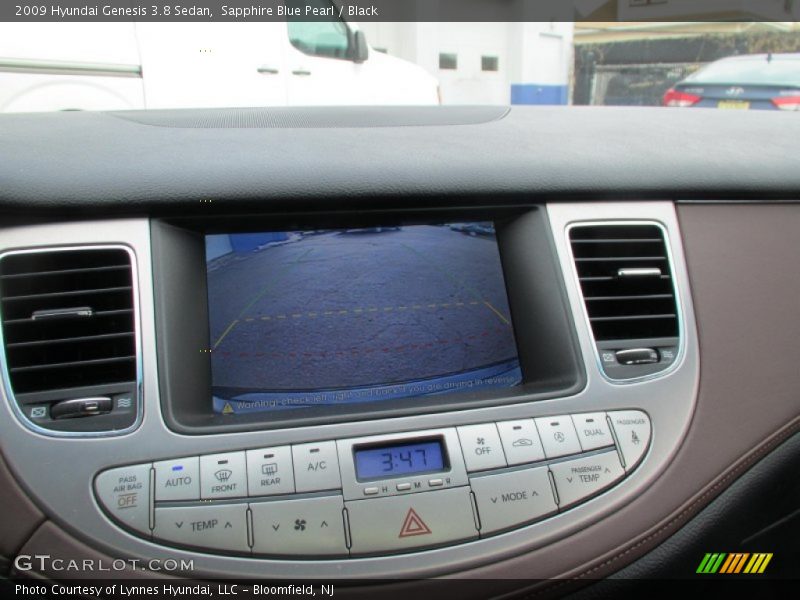 Sapphire Blue Pearl / Black 2009 Hyundai Genesis 3.8 Sedan