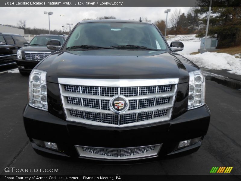 Black Raven / Ebony/Ebony 2014 Cadillac Escalade Platinum AWD