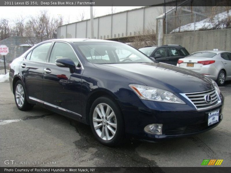 Deep Sea Blue Mica / Parchment 2011 Lexus ES 350