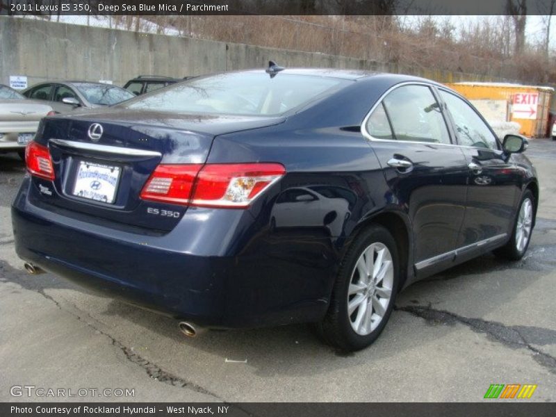 Deep Sea Blue Mica / Parchment 2011 Lexus ES 350
